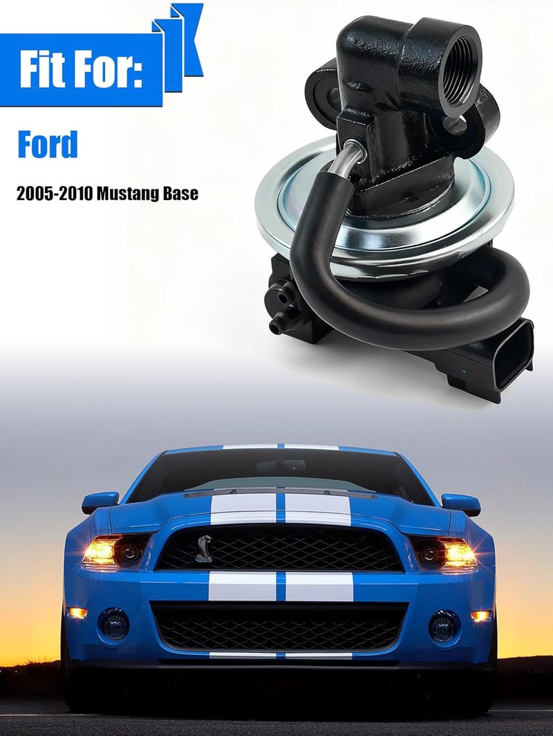 TINJO EGR Valve EGV1045 Fits for Ford 2005-2010 Mustang Base, EGR Valve Exhaust Gas Recirculation Valves Replace OE 226704 706219 2134449 19236280 2EGR0034 4F1970 5R3Z9D475AA 5R3Z9D475CA 5R3Z9D475DA CX2054 - Image 2